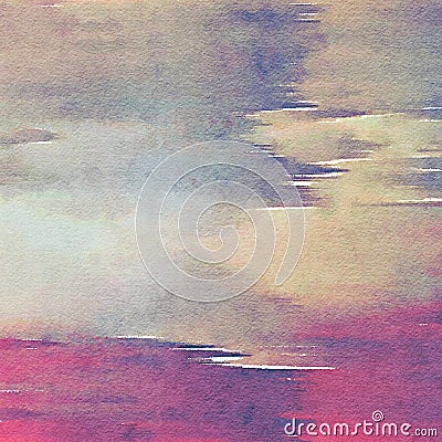 Watercolor Blended Texture Background Stock Photo