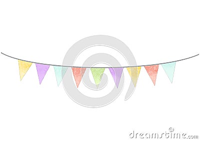 Colorful flags Stock Photo