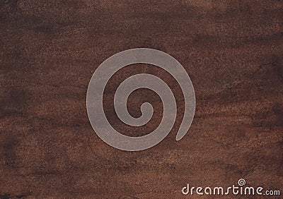 Watercolor dark brown background texture, hand painted. Stock Photo
