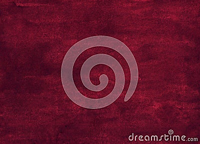 Watercolor dark burgundy background painting texture. Stock Photo