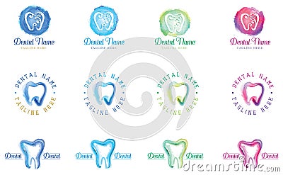 Dental Tooth Logo Templates Vector Illustration