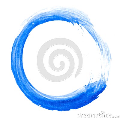 Watercolor doodle circle Stock Photo