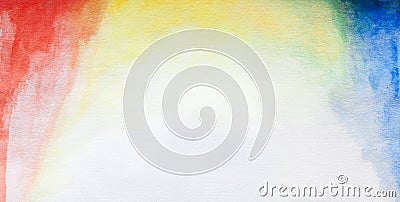 Watercolor in white canson Stock Photo