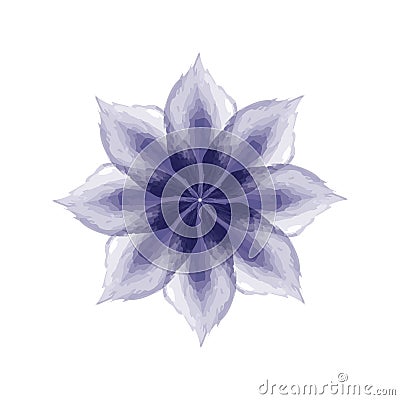 Watercolor flower Vector Illustration