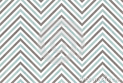 Watercolor gray and blue stripes background, chevron. Stock Photo