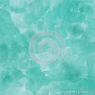 Watercolor hand drawn background ocean blue Stock Photo