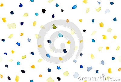 Watercolor hand painted drops seamless pattern Stock Photo