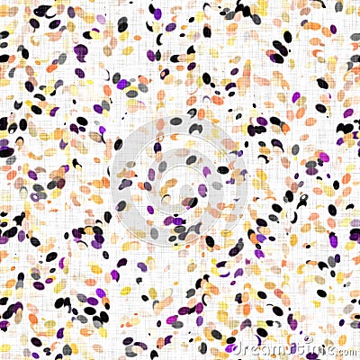 Watercolor irregular confetti dotted background. Hand painted whimsical party carnival seamless pattern. Pretty Stock Photo