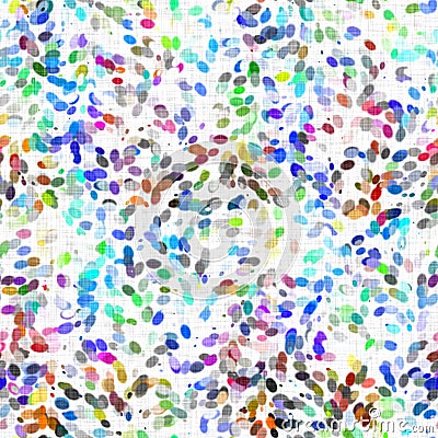 Watercolor irregular confetti dotted background. Hand painted whimsical party carnival seamless pattern. Pretty Stock Photo