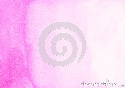 Watercolor light pink ombre background texture. Aquarelle abstract bright pink gradient backdrop Stock Photo