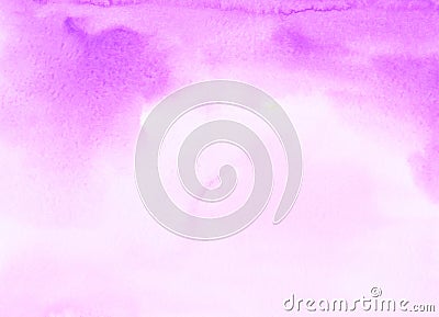 Watercolor light pink ombre background texture. Soft pastel fuchsia color gradient backdrop. Blurred texture, hand painted Stock Photo