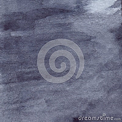 Watercolor navy blue black grey gray rain wet asphalt texture background Stock Photo