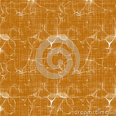 Watercolor orange mottled texture background. Hand drawn irregular abstract seamless pattern. Modern linen textile for Stock Photo