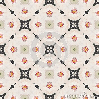 Watercolor ornamental seamless pattern Stock Photo