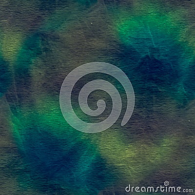 Watercolor Paint. Fantasy Textile. Dyed Watercolor Banner. Dark Space Vibes. Universe Colors. Beautiful Fashion Effect. Trendy Stock Photo