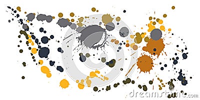 Watercolor paint stains grunge background vector. Vector Illustration