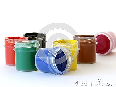 Watercolor paints 1 Stock Photo