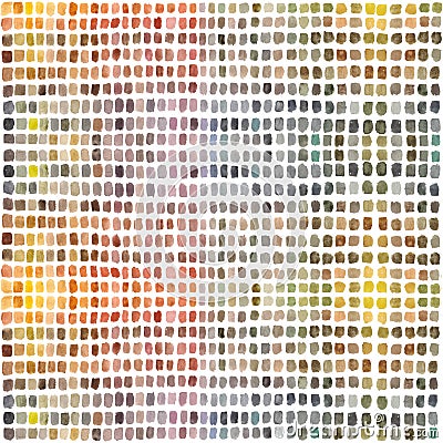 Watercolor palette with colored rectangles. Multicolored abstract hand painted background. Stock Photo