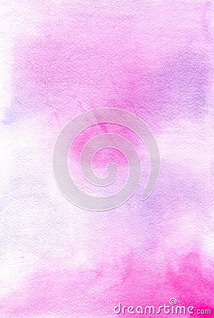 Watercolor pink hand painted background Stock Photo