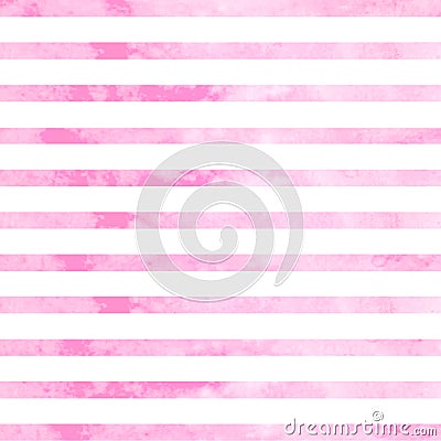 Watercolor pink horizontal lines Stock Photo