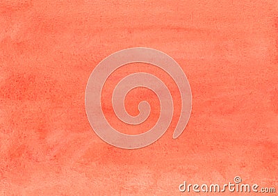 Watercolor pink and orange background hand painted. Aquarelle carrot color stains on paper Stock Photo