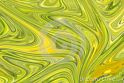 Watercolor Poisonous Background. Toxic Bright Abstraction. Fluorescent Paint. Digital Background With Liquify Flow Stock Photo