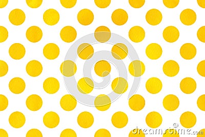 Watercolor polka dot background. Stock Photo