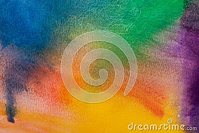 Watercolor rainbow background Stock Photo