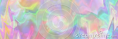 Watercolor rainbow heaven bokeh lights painting in unicorn pink blue violet green colors with broken lines. Stock Photo