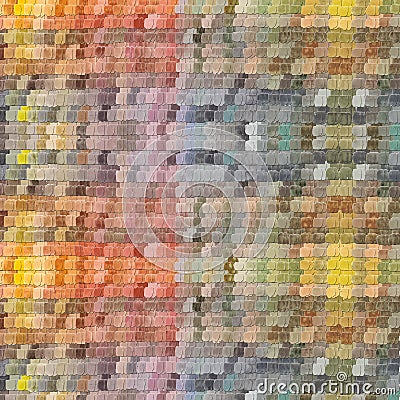 Watercolor rainbow palette with colored rectangles. Multicolored abstract background. Stock Photo