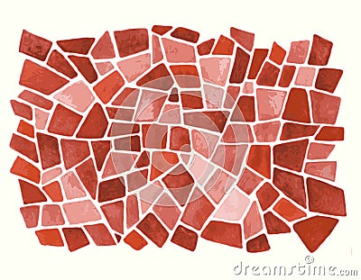 Watercolor red background in vector Vector Illustration
