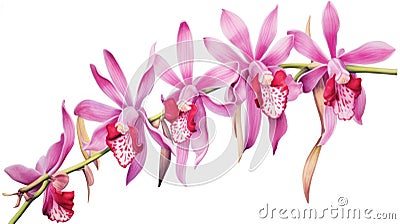Watercolor Rendering of Shenzhen Nongke Orchid AI Generated Cartoon Illustration