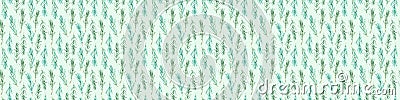 Watercolor Rosemary pattern seamless, green rosemary decoration, craft label design bio food Stock Photo