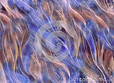 Watercolor seamless background looks like hair or threads Stock Photo