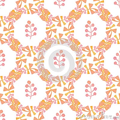 Watercolor seamless pattern. Hand paint background for pattern fills. Stock Photo