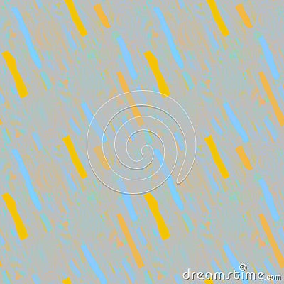 Watercolor seamless pattern of yellow and blue stripes Stock Photo