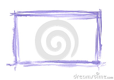 Watercolor set frame. Handmade design elements. Stock Photo