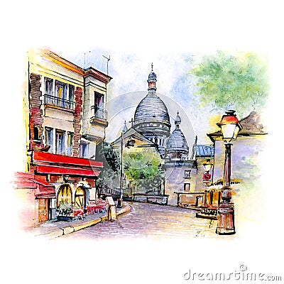 Montmartre in Paris, France Stock Photo