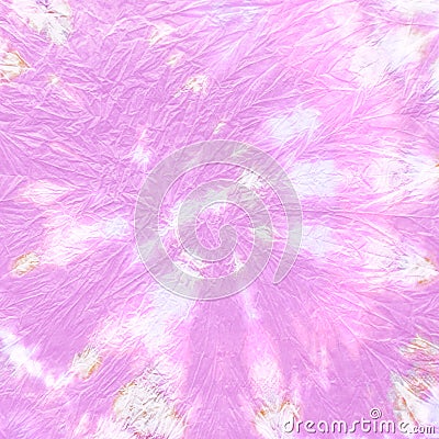 Watercolor Spiral. Pink Hippy Patterns. White Stock Photo