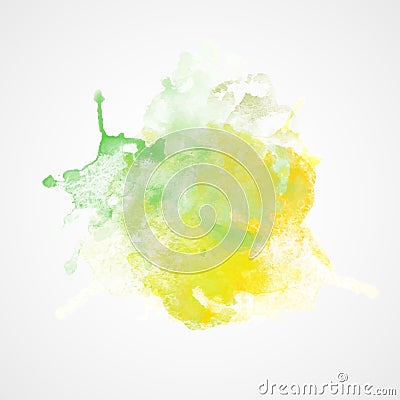 Watercolor Splash with gradient effect. Bright colorful grunge b Stock Photo