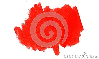 Watercolor spot on a white background. Abstraction. Elements for design. Stock Photo