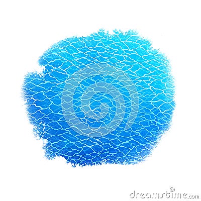 Watercolor stain background with sea water Stock Photo