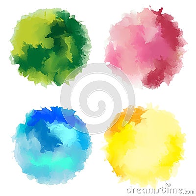 Watercolor stains Stock Photo