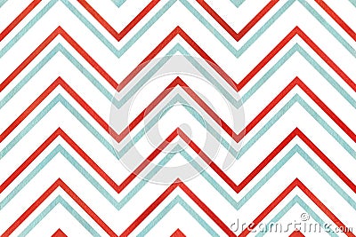 Watercolor stripes background, chevron. Stock Photo