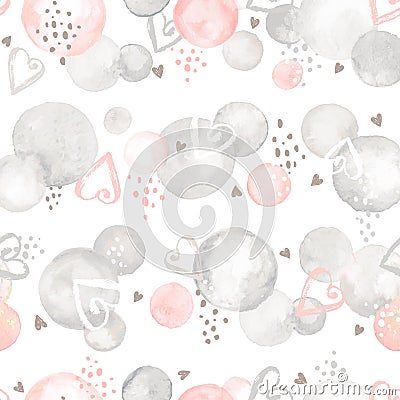 Watercolor seamless pattern Vector Illustration