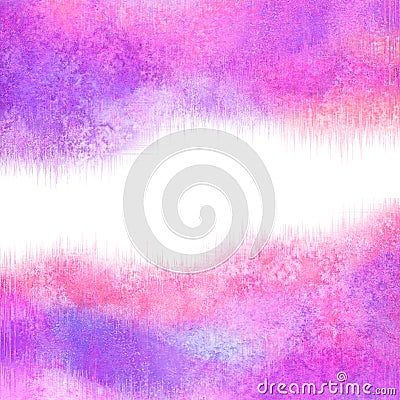 Watercolor transparent wave purple magenta pink colored background. Watercolour hand painted waves illustration Cartoon Illustration