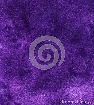Watercolor vintage deep violet background texture. Aquarelle abstract old purple backdrop. Hand painted Stock Photo