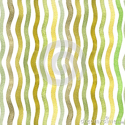 Watercolor waves. Stock Photo