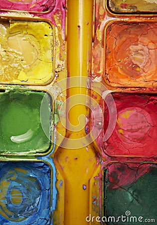 Watercolors Stock Photo