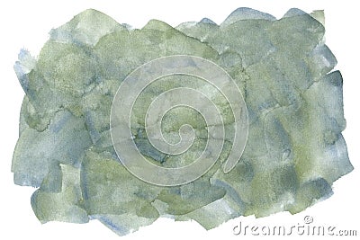 Watercolors blue and green Stock Photo